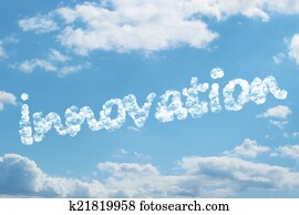 Innovation word on cloud Innovation word on cloud