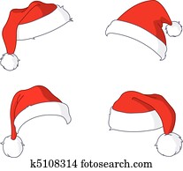 kerstman, hoedjes