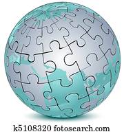 la terre, puzzle