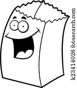 Paper Bag Smiling