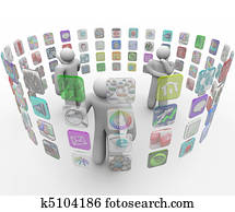People Choose Apps on Projected Touch Screen Walls People Choose Apps on Projected Touch Screen Walls