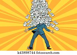 商人, 以及, 官僚, a, 山, ......的, 文書工作