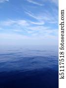 Calm sea blue water ocean sky horizon scenics 
