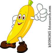 Banana cartoon character Banana cartoon character