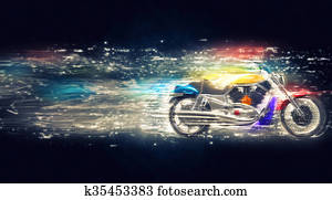Cosmic colorful bike Cosmic colorful bike