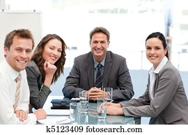 Portrait of a positive team