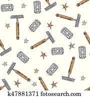 Seamless vector pattern with man symbols. Seamless vector pattern with man symbols.