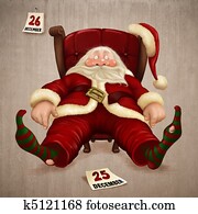 Tired Santa Claus Tired Santa Claus
