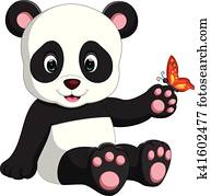 פנדה, ציור היתולי