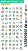 Business essential thin line icons Business essential thin line icons