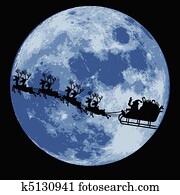 santa claus and sleigh santa claus and sleigh