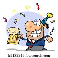 איש עסקים, לחגוג, במפלגה