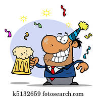 שיכור, מפלגה של ראשי השנה, איש