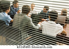 Discussion in office