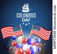 Illustration of Columbus Day