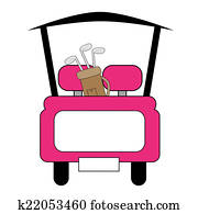 Pink Golf Cart Pink Golf Cart