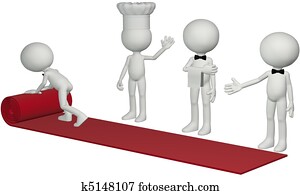 Restaurant chef waiter roll hospitality red carpet Restaurant chef waiter roll hospitality red carpet