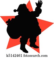 santa claus vector silhouettes santa claus vector silhouettes
