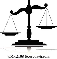 scales vector silhouettes