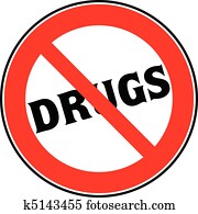 stop drugs sign illustration stop drugs sign illustration