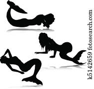 ים, עוזרת בית, וקטור, צלליות