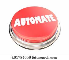 Automate Simplify Easy Process Automation Button 3d Illustration Automate Simplify Easy Process Automation Button 3d Illustration