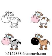 Collage Of Six Baby Cows