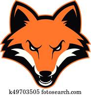 Fox head mascot Fox head mascot