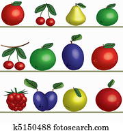 fruits at the shelf fruits at the shelf