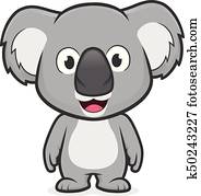Koala standing Koala standing