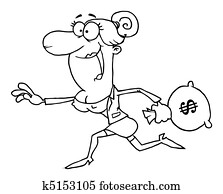 Outlined Business Woman