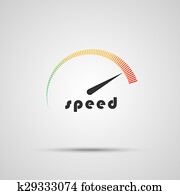 Speedometer icon. Logo company. Internet speed indicator. Speedometer icon. Logo company. Internet speed indicator.