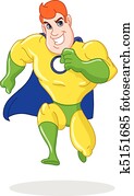 Super hero running Super hero running
