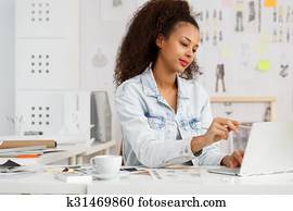 Young creative fashion designer