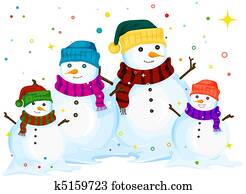 איש שלג, משפחה