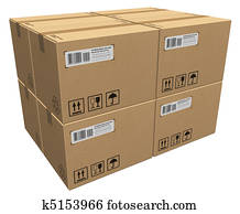 קופסות של קרטון