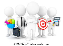 3d white people business concept 3d white people business concept