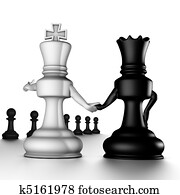 A couple king/queen, looking pawns A couple king/queen, looking pawns