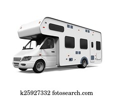 Camper Van Isolated Camper Van Isolated