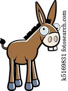 caricatura, burro caricatura, burro