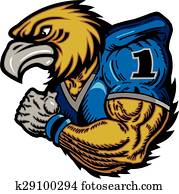hawk football player hawk football player