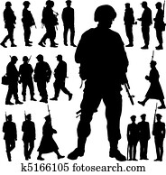 Military silhouettes Military silhouettes