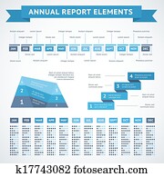 présentation, infographics, diagrammes, pour, finance