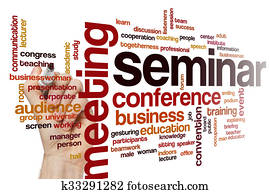 Seminar word cloud concept Seminar word cloud concept