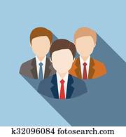 Team work flat icon Team work flat icon