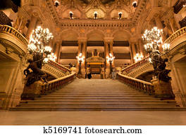 the interior of grand Opera in Paris the interior of grand Opera in Paris