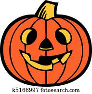 vecteur, de, citrouille