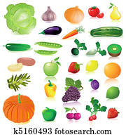 Vegetables and fruit Vegetables and fruit