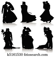 Wedding silhouettes Wedding silhouettes