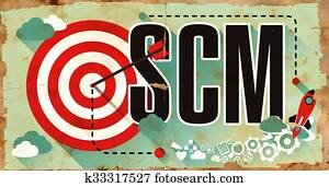 zalezitost concept, scm, prostredníctvom, grunge, poster.